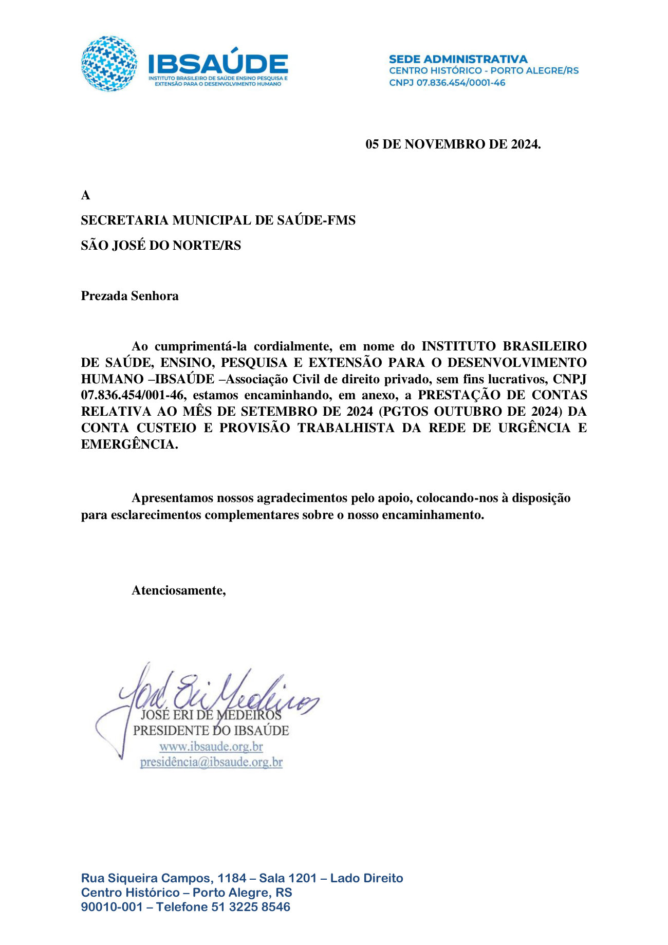 Página 1 de Prestacao De Contas Rue Setembro 2024