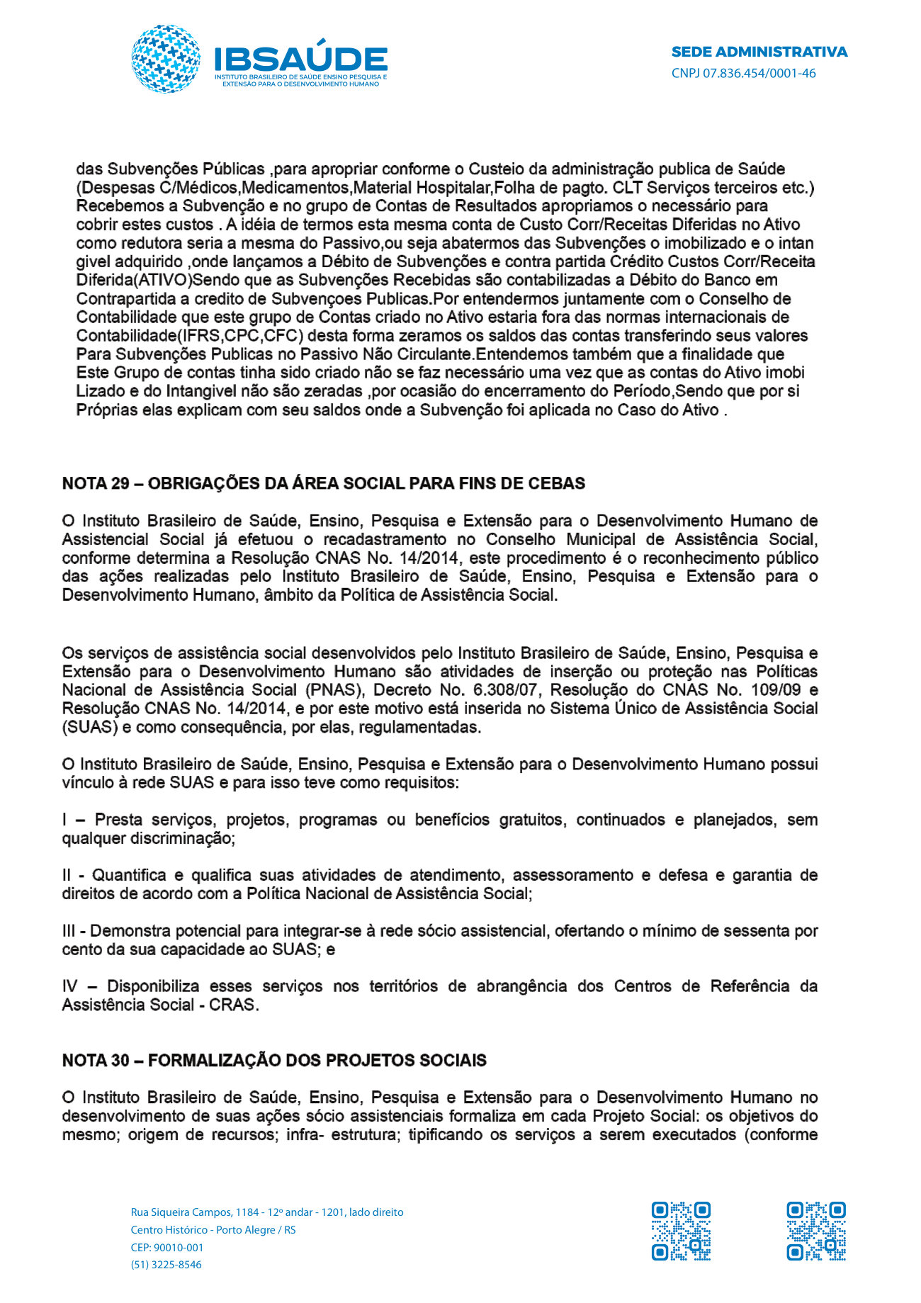 Página 10 de Notas Explicativas