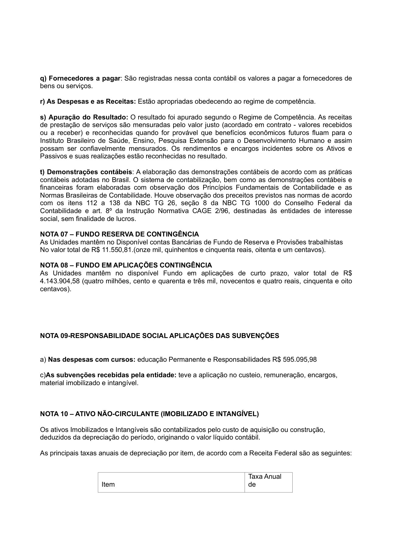 Página 4 de NOTAS EXPLICATIVAS 2023