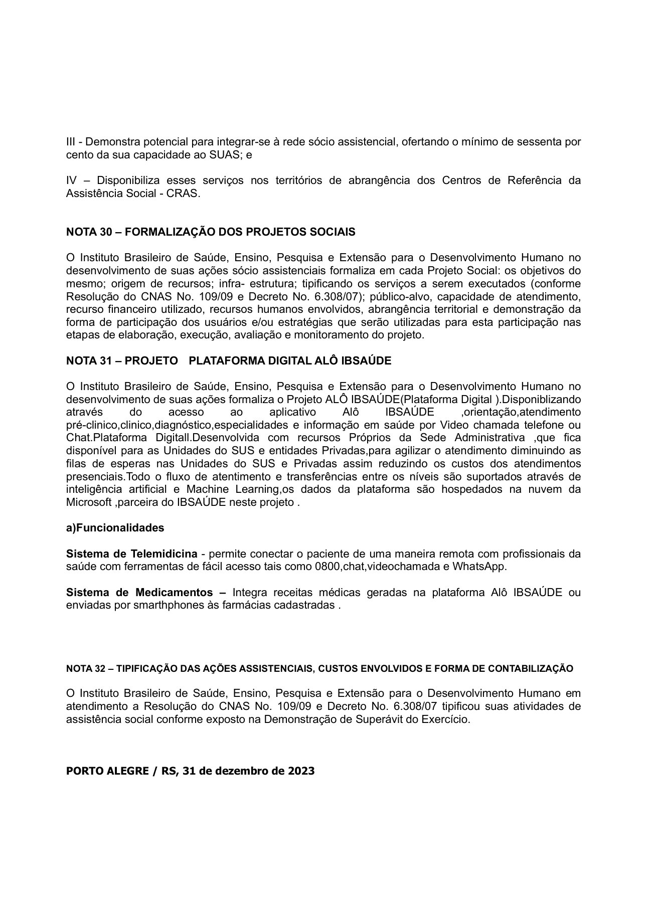 Página 13 de NOTAS EXPLICATIVAS 2023