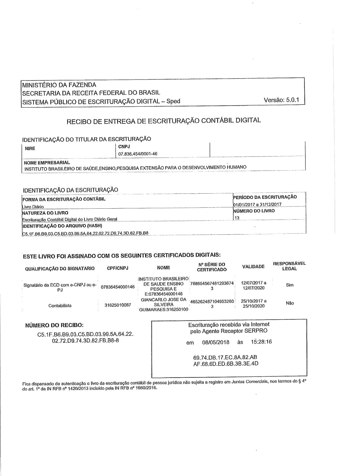 Página 7 de Balanço Patrimonial Exercício 2017