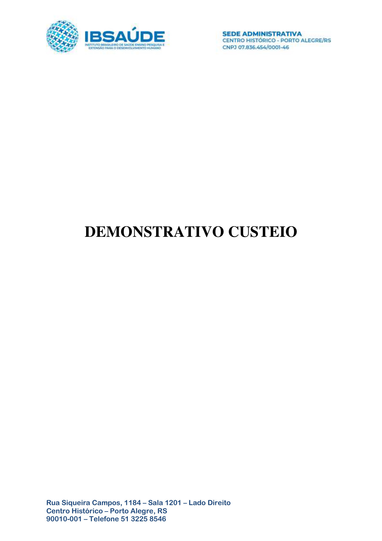 Página 3 de Relatorio Financeiro Upa Areal Abril 2024